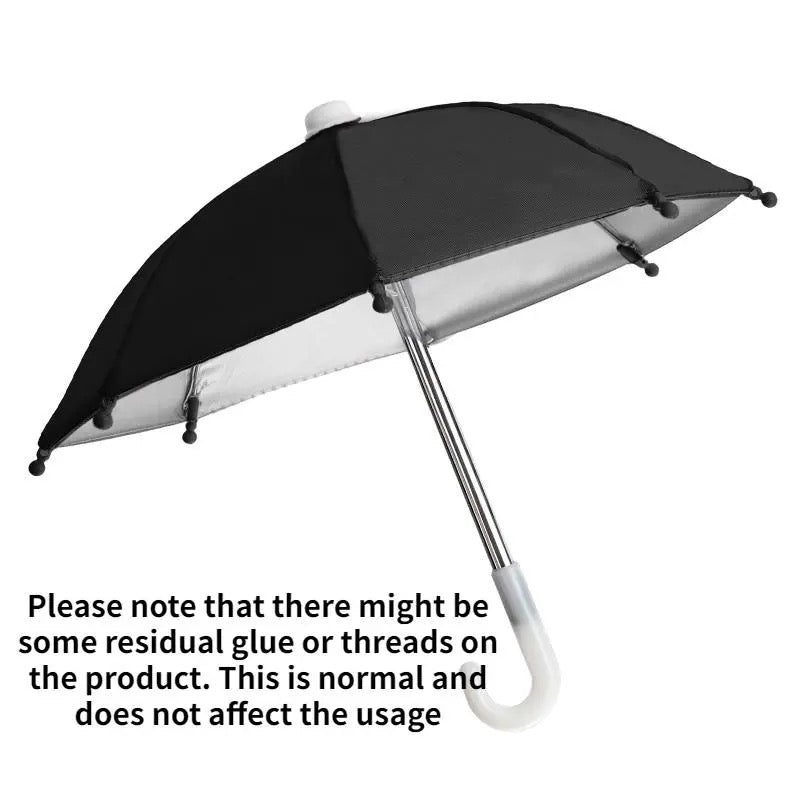 Beach Phone Umbrella – Anti-Peep Sun Shade Holder with Suction Cup, Waterproof Outdoor Phone Stand