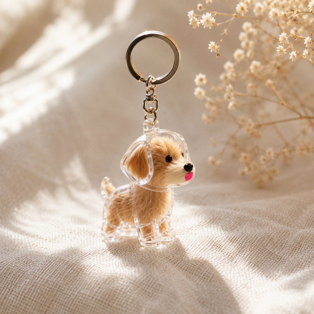 Pawket — Pet Hair Memorial Keychain