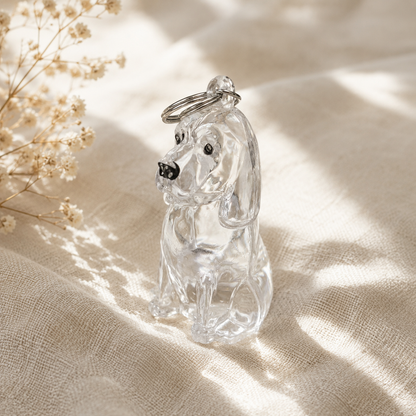 Dogs Hair Storage Pendant Cute Keychain Bag Pendant Couple Car Key Chains Jewelry Souvenir Collection Gift Decor Dog Accessories
