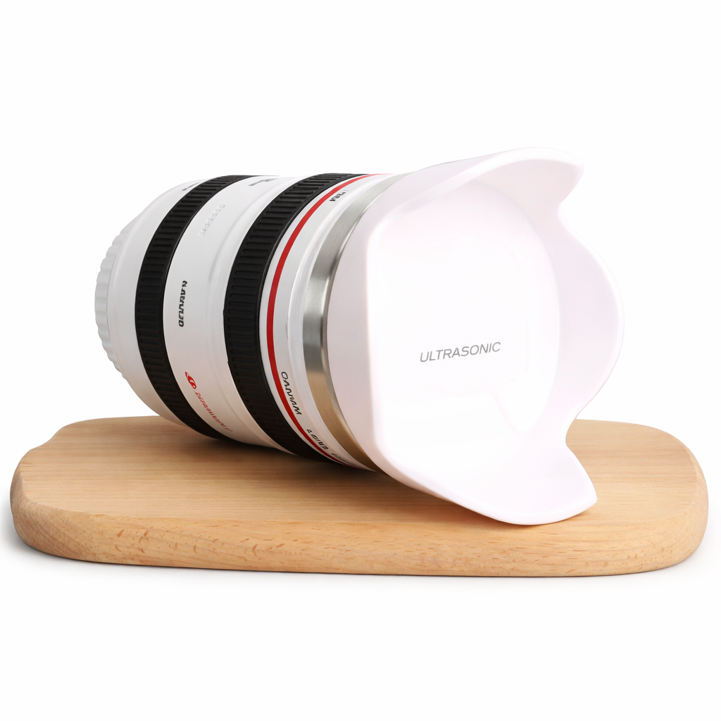 LensBrew 380ml Camera Lens Coffee Mug Stainless Steel