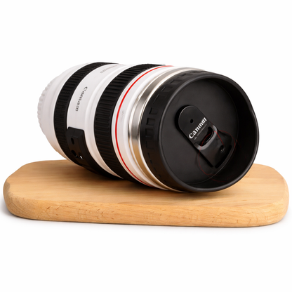 LensBrew 380ml Camera Lens Coffee Mug Stainless Steel