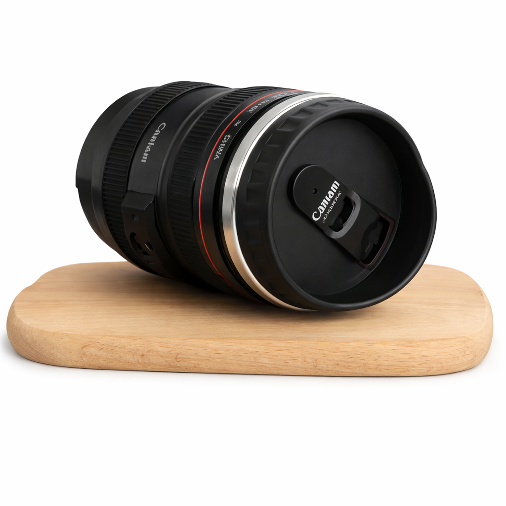 LensBrew 380ml Camera Lens Coffee Mug Stainless Steel