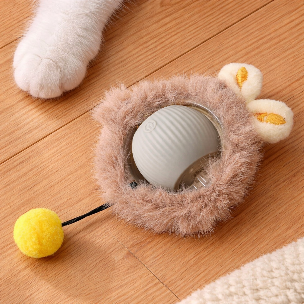 PurrBall Interactive Ball Toy with Tail for Cats