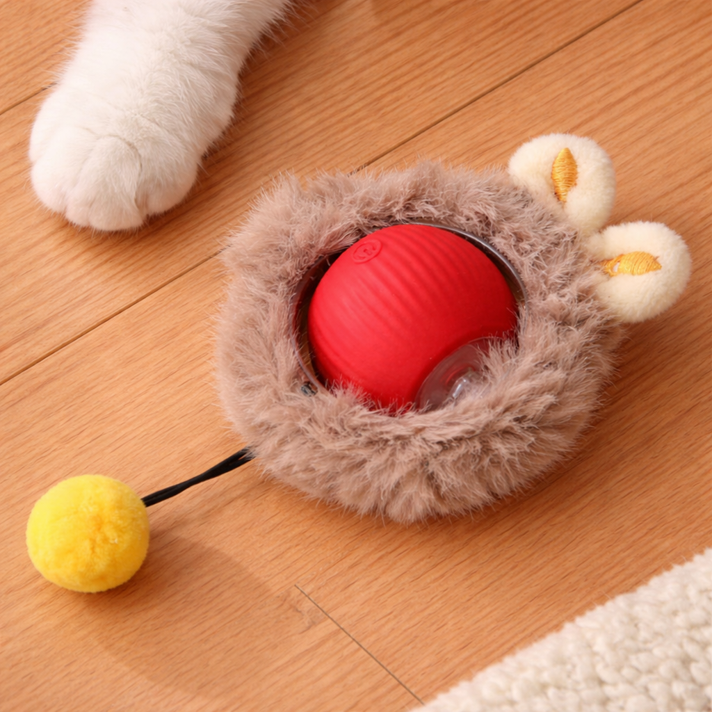 PurrBall Interactive Ball Toy with Tail for Cats