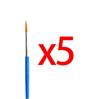5-200Pcs Paint Brushes Set for Kids Acrylic with Flat round Pointed Paint Brushes Craft Watercolor Oil Painting Brushes