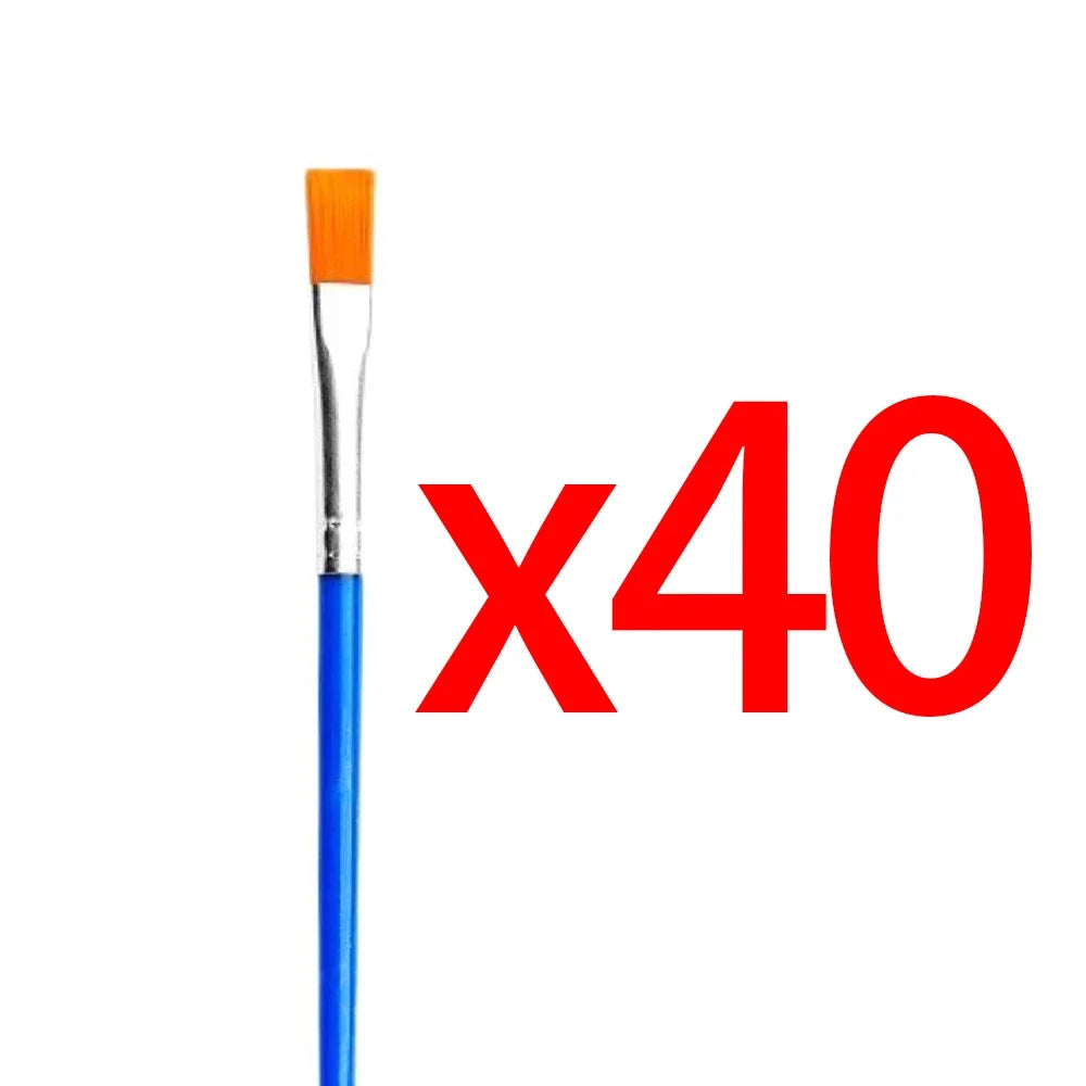 5-200Pcs Paint Brushes Set for Kids Acrylic with Flat round Pointed Paint Brushes Craft Watercolor Oil Painting Brushes