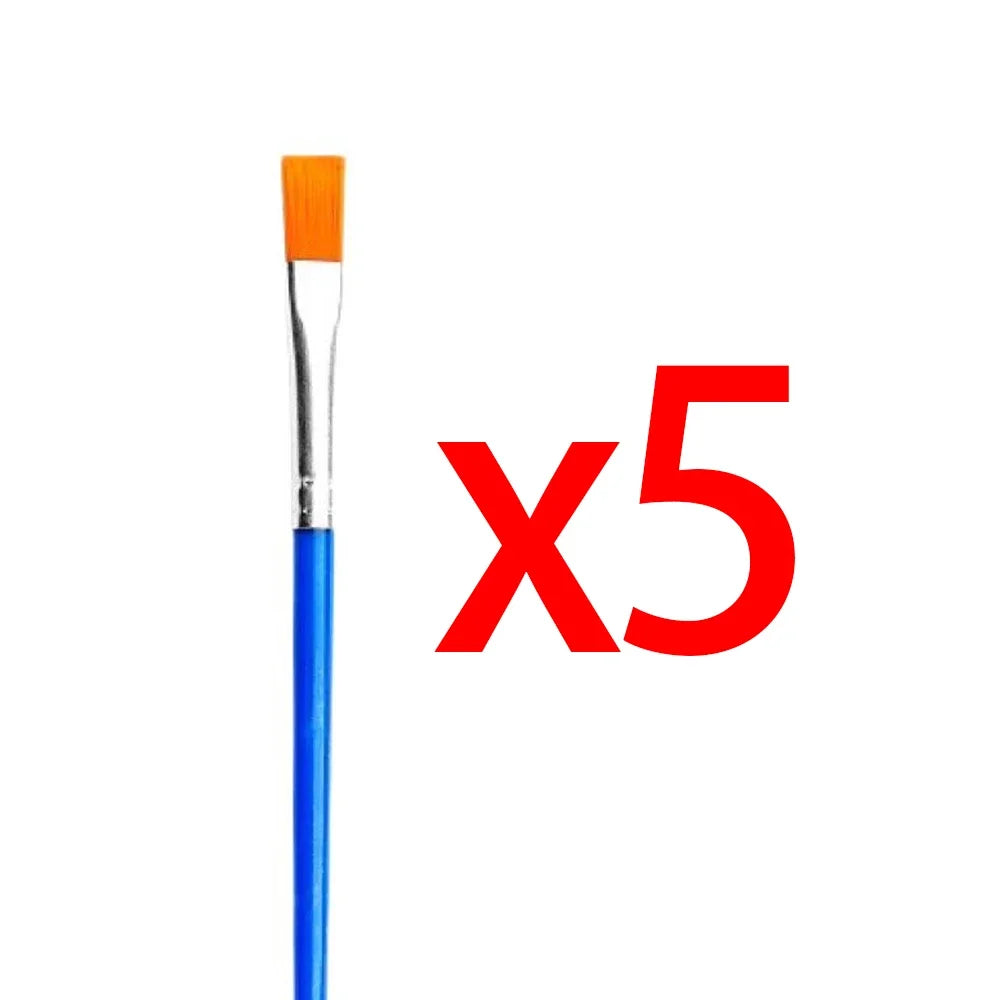 5-200Pcs Paint Brushes Set for Kids Acrylic with Flat round Pointed Paint Brushes Craft Watercolor Oil Painting Brushes