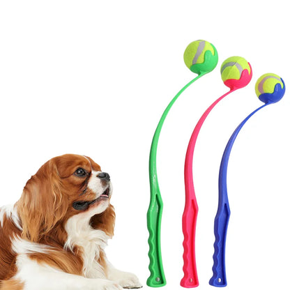 Pet Throwing Fetch Stick Toy - Ball Launcher for Dogs Cats
