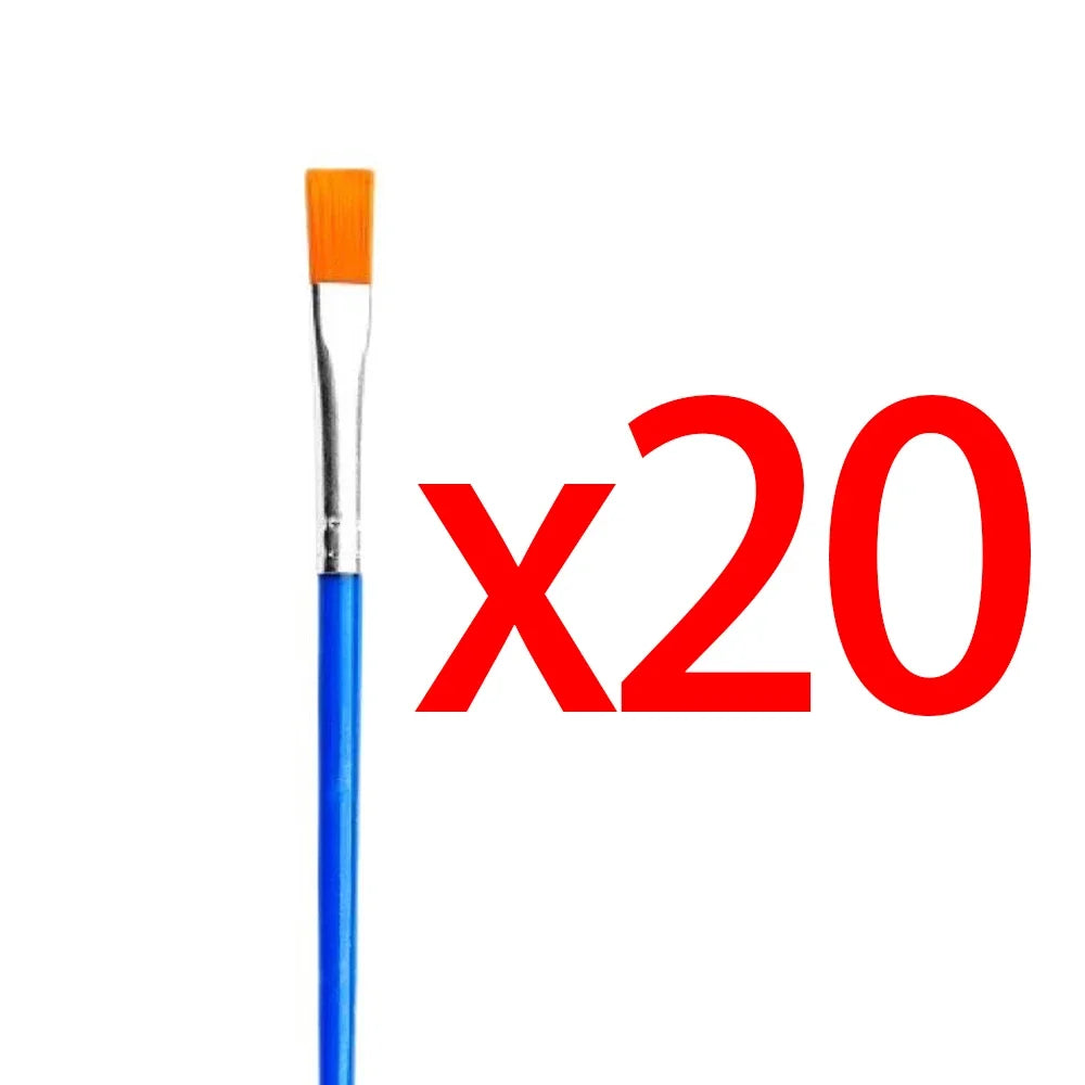 5-200Pcs Paint Brushes Set for Kids Acrylic with Flat round Pointed Paint Brushes Craft Watercolor Oil Painting Brushes