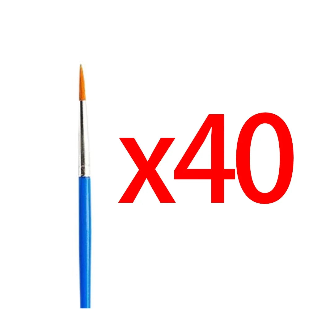 5-200Pcs Paint Brushes Set for Kids Acrylic with Flat round Pointed Paint Brushes Craft Watercolor Oil Painting Brushes