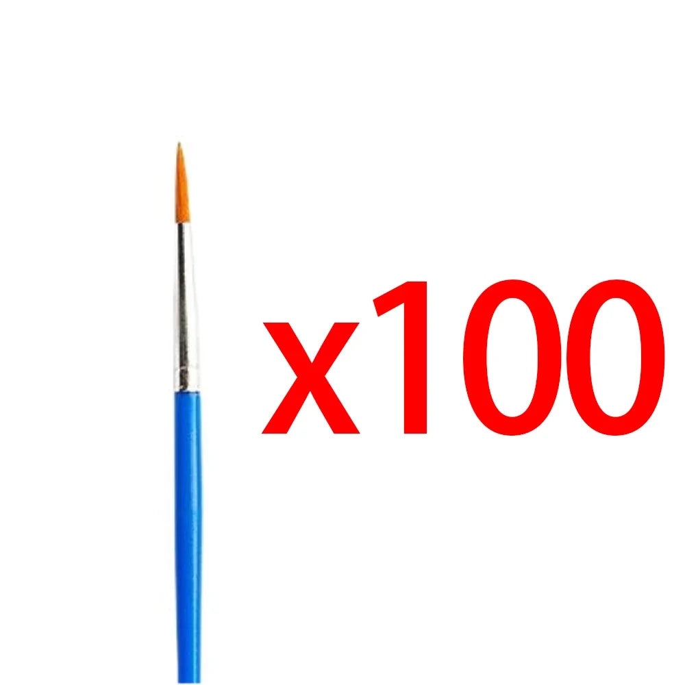5-200Pcs Paint Brushes Set for Kids Acrylic with Flat round Pointed Paint Brushes Craft Watercolor Oil Painting Brushes