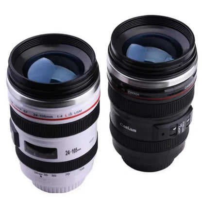 LensBrew 380ml Camera Lens Coffee Mug Stainless Steel