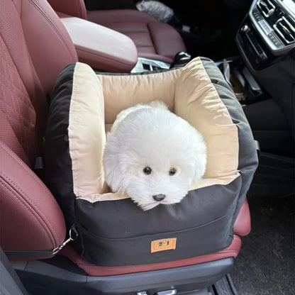 Dog Car Seat with Safety Belt Four Season Universal Pet Ooster Nest Cushion Washable Dogs Cats Sofa Bedding Travel Mattress